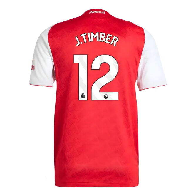 Licensed 2025-2026 Arsenal Premier League Home Shirt (Timber 12)