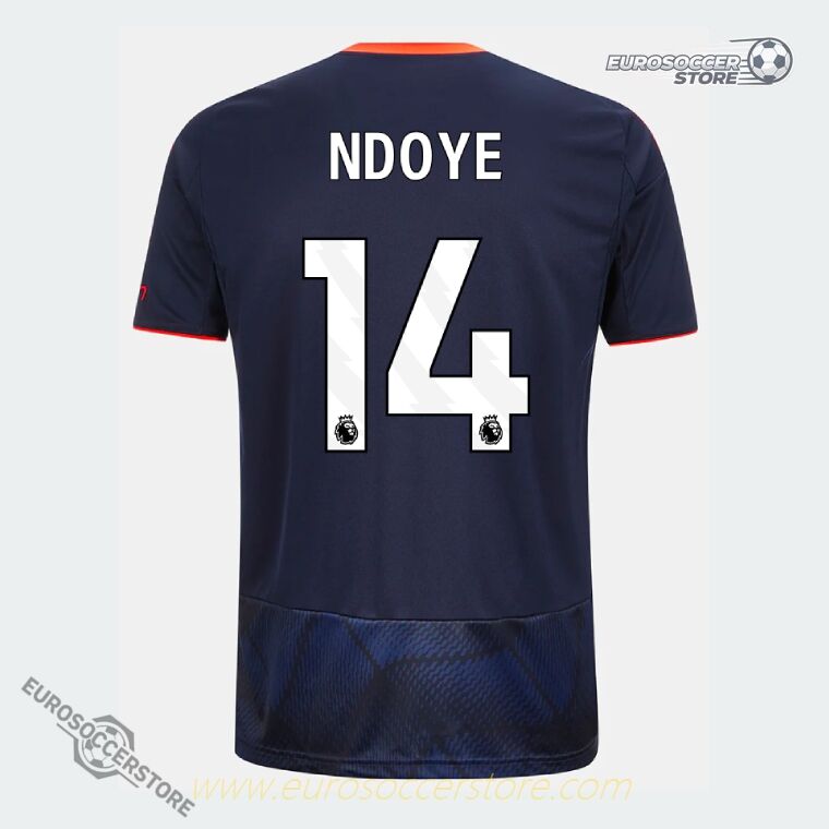 Nottingham Forest 25-26 Season Third Jersey, Featuring NDOYE 14 in Third Version