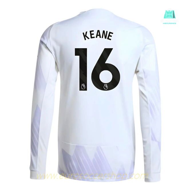 2025-2026 Man Utd Authentic Long Sleeve Away Shirt (Keane 16)