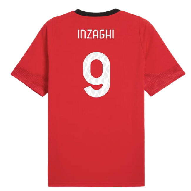 2025-2026 AC Milan Training Jersey (Red) (Inzaghi 9)