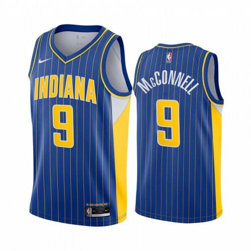 Nike Indiana Pacers #9 T.J. McConnell Blue Youth NBA Swingman 2020-21 City Edition Jersey Youth