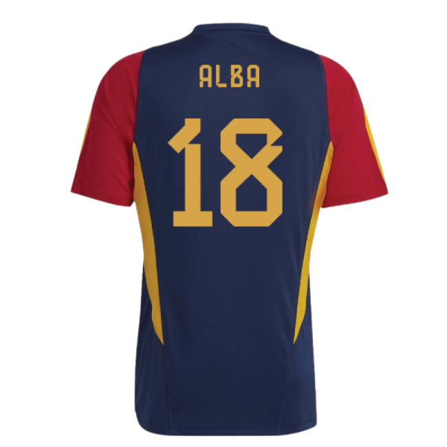 2022-2023 Spain Training Jersey (Navy) (Alba 18)