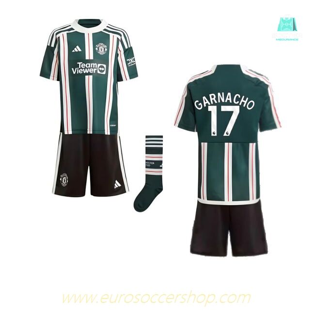 2023-2024 Man Utd Away Mini Kit (Garnacho 17)