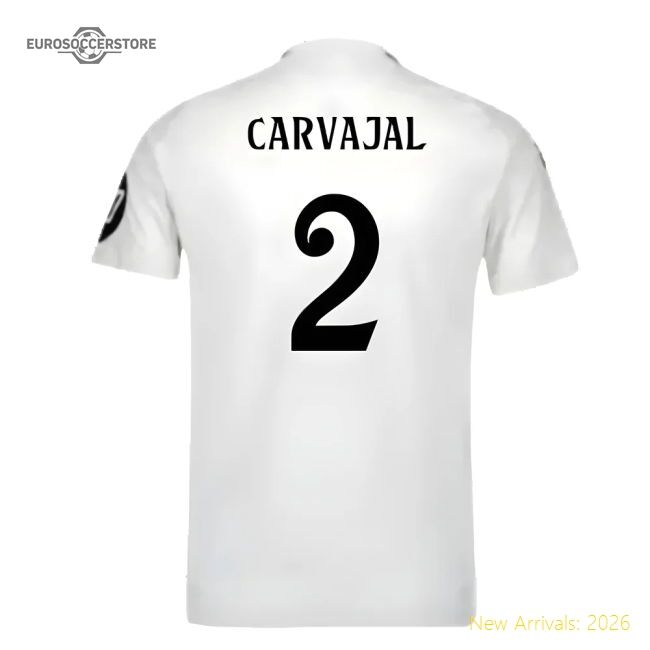 Real Madrid Spanish Football Carvajal Home Match-ready Jersey Dri-fit