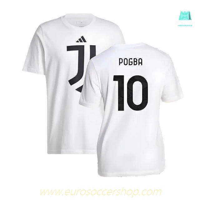 2024-2025 Juventus DNA Graphic Tee (White) (Pogba 10)
