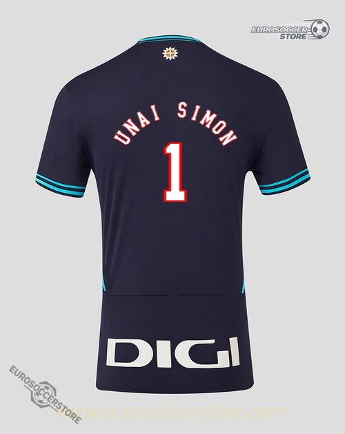 Athletic Club's 25-26 Season Away Jersey Featuring UNAI SIMON, Number 1