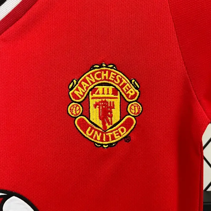 2000-2001 Kids Manchester United Jersey retro kit