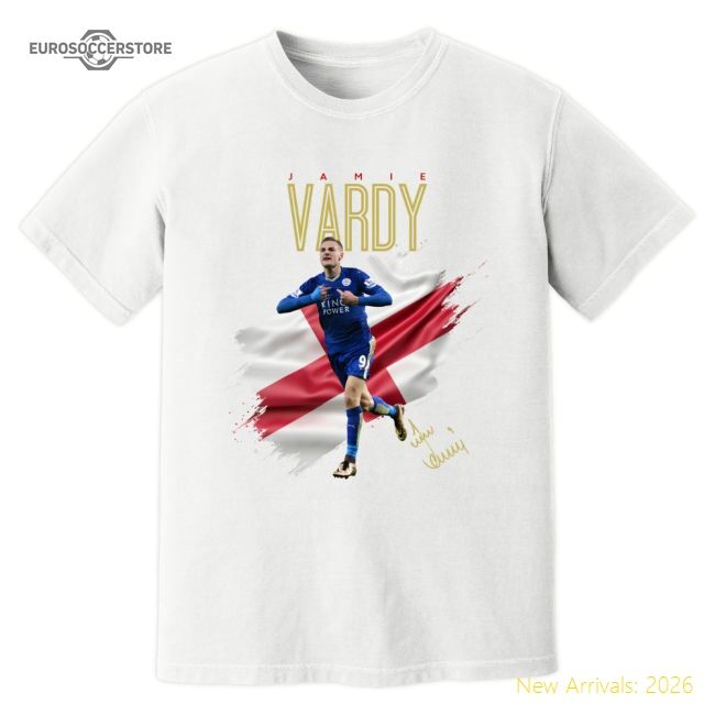 Elite Jamie Vardy Leicester Celebration T-shirt (white) - Great Value