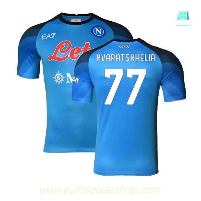 Napoli 2022-23 Player Issue Home Shirt (3XL) (Kvaratskhelia 77) (Excellent)