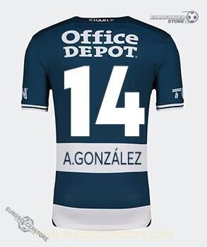 Pachuca's 24-25 Home Jersey featuring A.González with the number 14