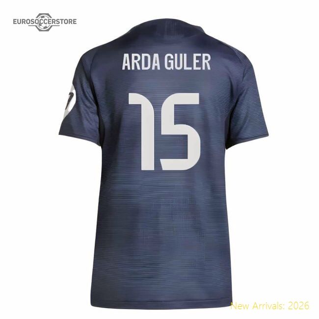 2025-2026 Real Madrid Authentic Road Jersey (ladies) (arda Guler 15)
