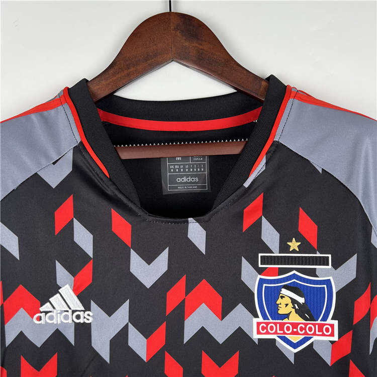 2324 Colo-Colo GreyBlack Training Shirt - Official Replica 7102