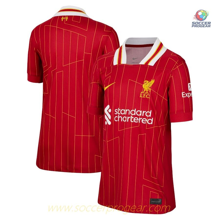 Liverpool Home Kids Edition Soccer Shirt 2024-2025 Season
