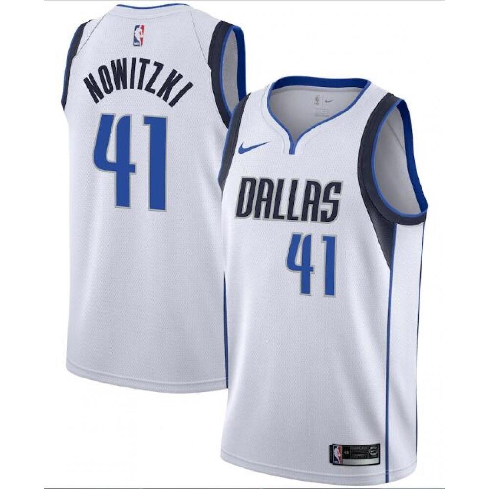 Performance 41 Dallas Mavericks Jersey White - - Game Day Essential