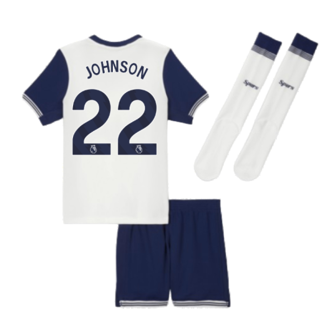 Spurs Authentic 2024-2025 Tottenham Hotspur Home Mini Kit (Johnson 22)