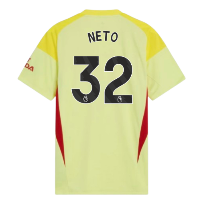 2025-2026 Arsenal Home Goalkeeper Shirt (Yellow) (Neto 32)