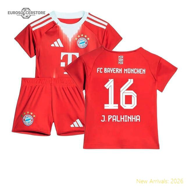 High-quality 2025-2026 Bayern Munich Home Baby Kit (j Palhinha 16)