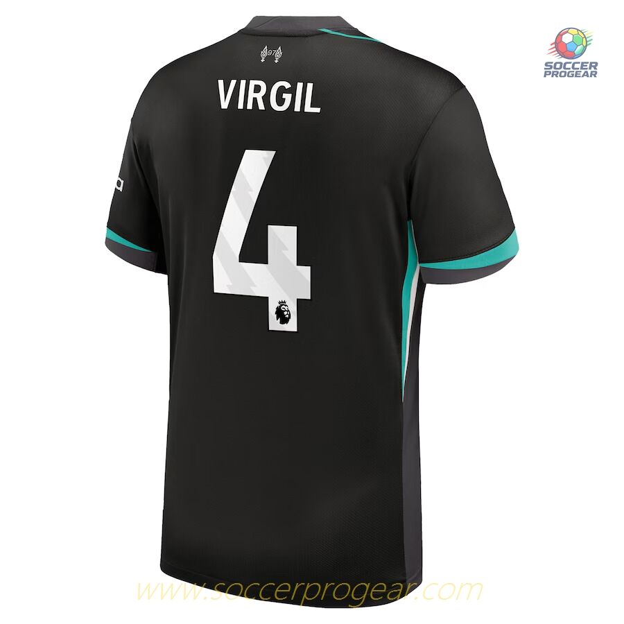 Liverpool Away Football Soccer Shirt 2024-25 Edition Virgil
