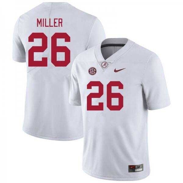 Men Alabama Crimson Tide Jam Miller #26 Roll Tide Jersey