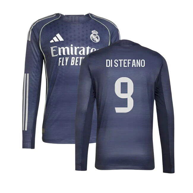 2025-2026 RM Away Football Shirt (Di Stefano 9) Stretch Fabric
