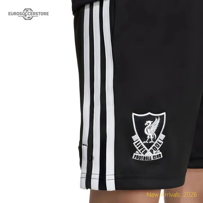 Official 2025-2026 Liverpool Third Goalkeeper Shorts (black) - Kids