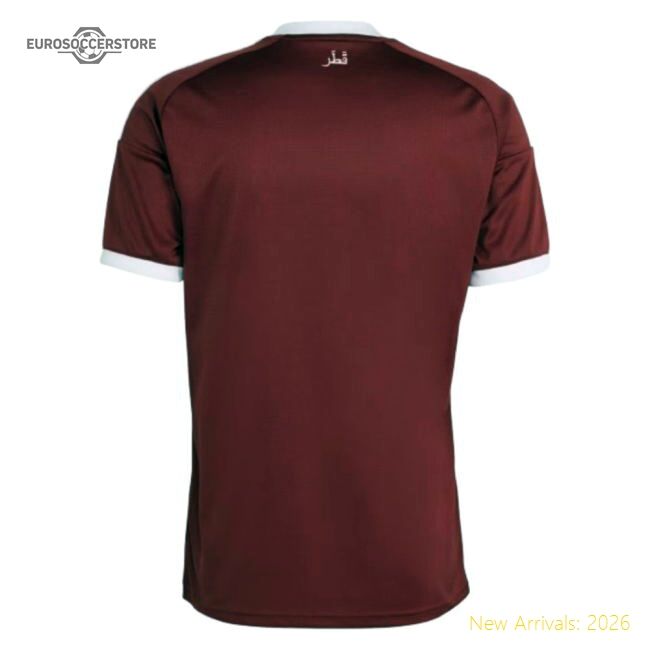 Qatar 20262027 Home Top Jersey Slim Breathable Aeroready