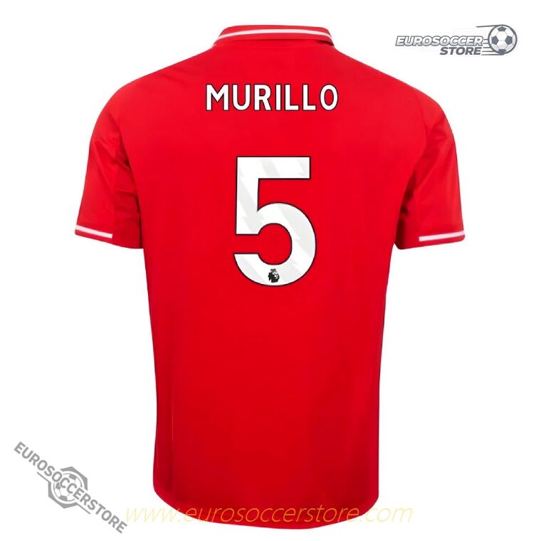 Nottingham Forest Home MURILLO 5 Football Jersey 25-26 Season