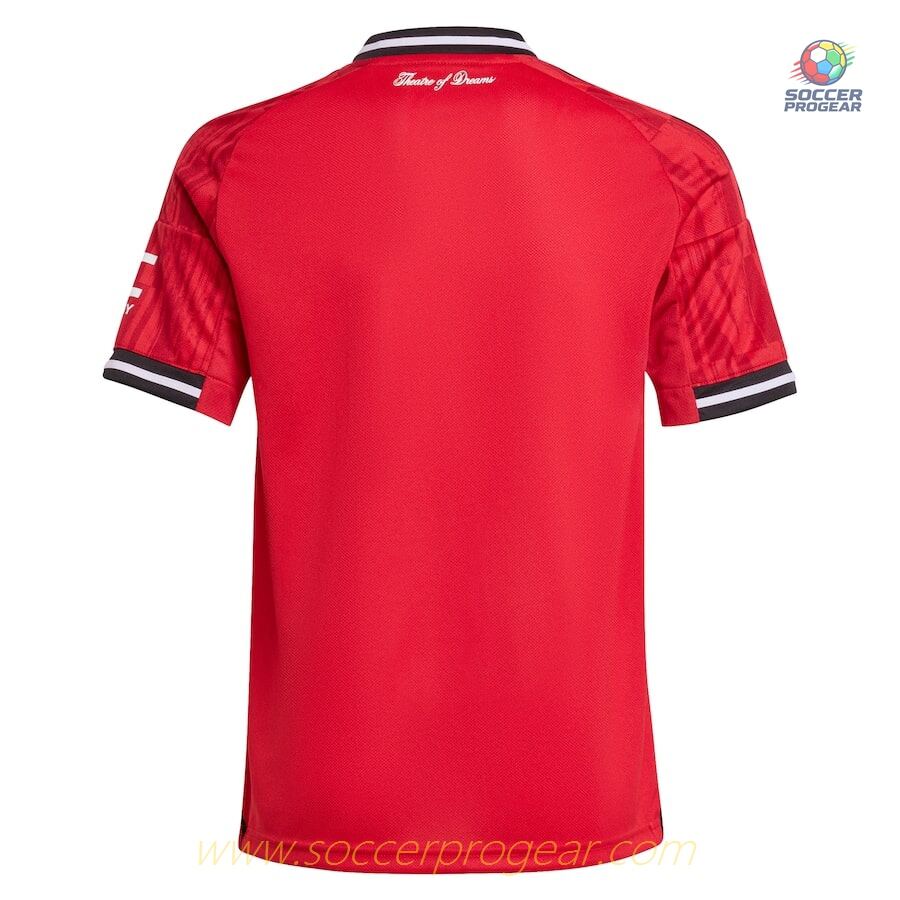 Children's Edition Manchester United Home Team Football Jersey 2025/26 Collection