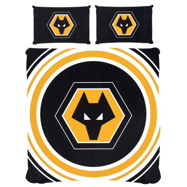 Authentic Wolverhampton Wanderers FC Pulse Double Duvet Set