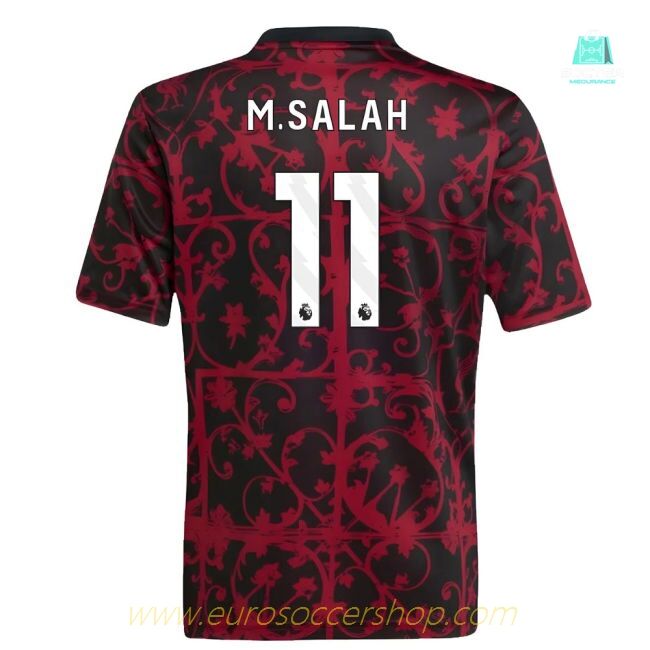 2025-2026 Liverpool Pre-Match Shirt (Black) - Kids (M.Salah 11)