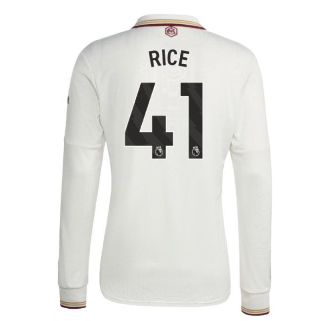 2025-2026 Arsenal Long Sleeve Third Shirt (Rice 41)