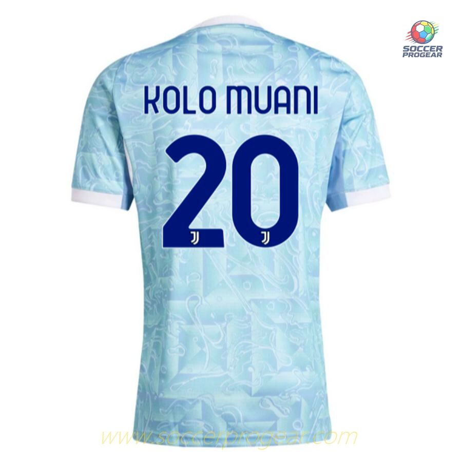 Juventus Away Youth Jersey Set Football Jersey 2025-26 Edition Kolo Muani