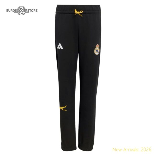 2025-2026 Real Madrid Marvel Pants (black) - Kids - Collectors Item