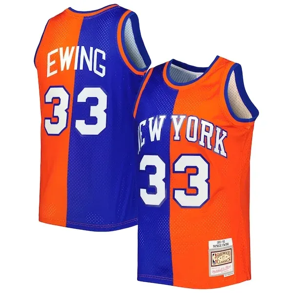 Patrick Ewing NYK Swingman Jersey - official modern - Blue game-day