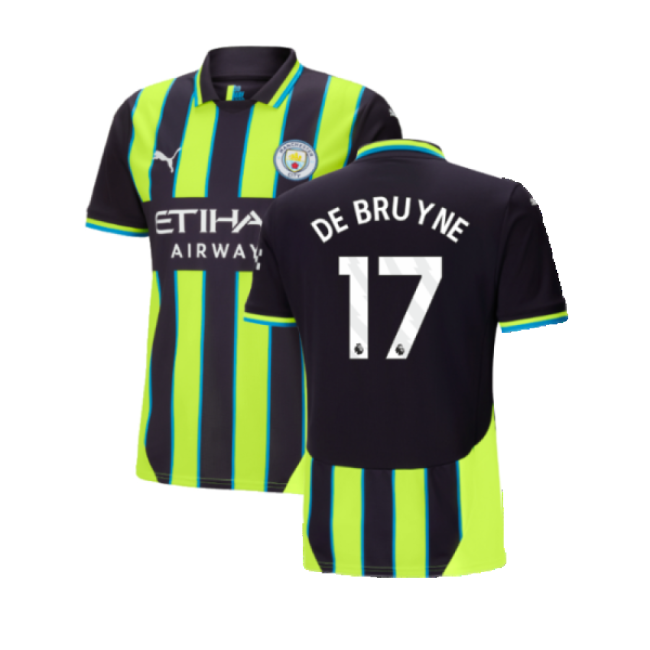 2024-20 Man City Away Soccer Jersey De Bruyne #17 M S
