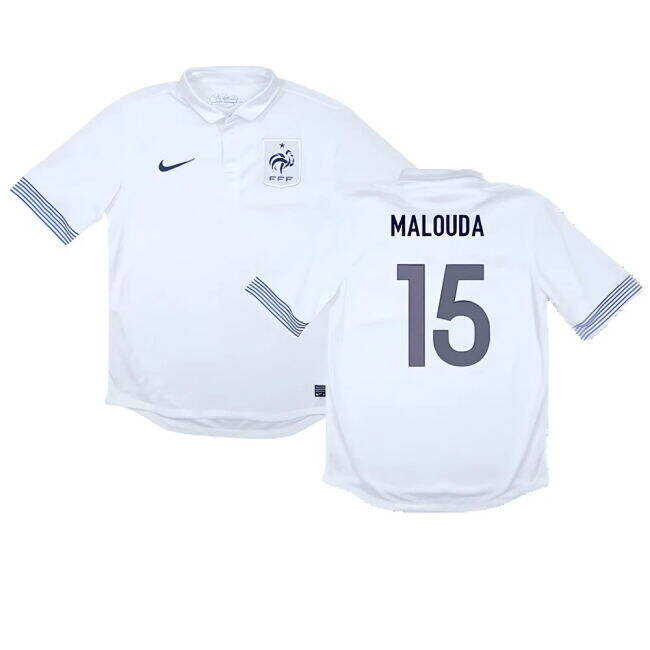 Cost-effective France 2012-13 Away Shirt ((Good) M) (Malouda 15) Unique
