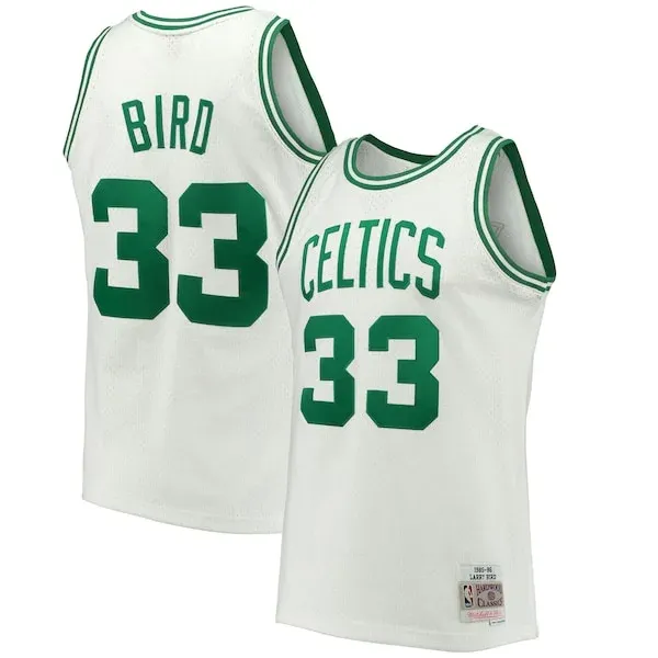 Performance Larry Bird BOS Basketball Jersey - White - Fan Favorite