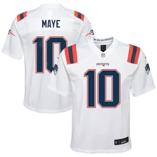 High-Quality NE Patriots Game Jersey - White | NFL Fan Apparel