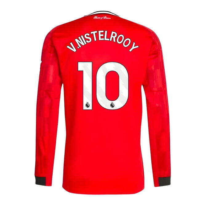 retro 2025-2026 Man Utd Long Sleeve Home Shirt (V.Nistelrooy 10)