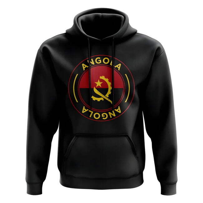 Angola Football Badge Hoodie (Black)