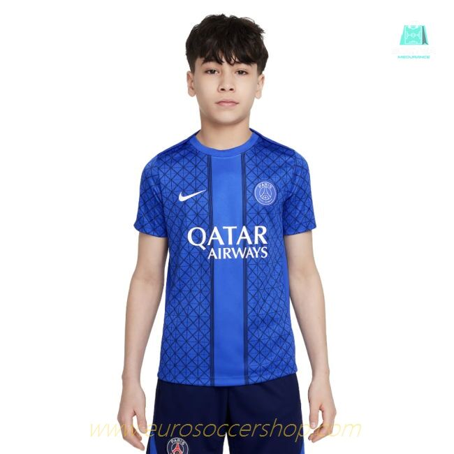 2025-2026 PSG Academy Pro Home Pre Match Shirt (Royal) - Kids (Zaire Emery 33)