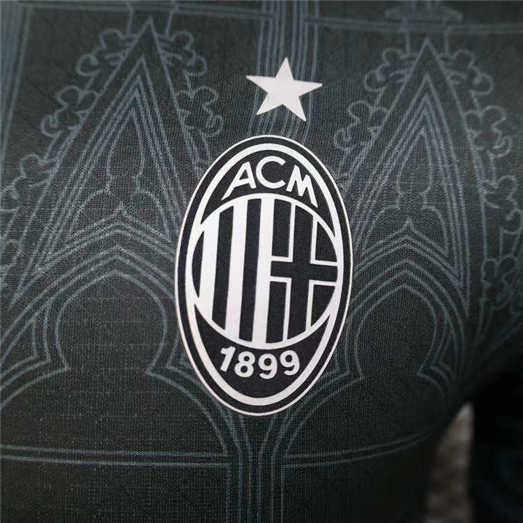 AC Milan 2425 Black Shirt Authentic Version - Official Replica 9266