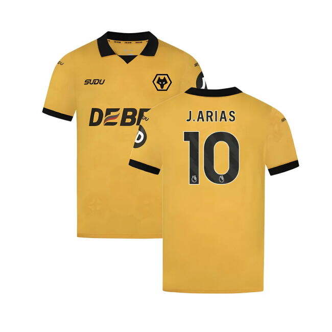 Stylish 2025-2026 Wolves Home Shirt (J.Arias 10) for Fan Wear