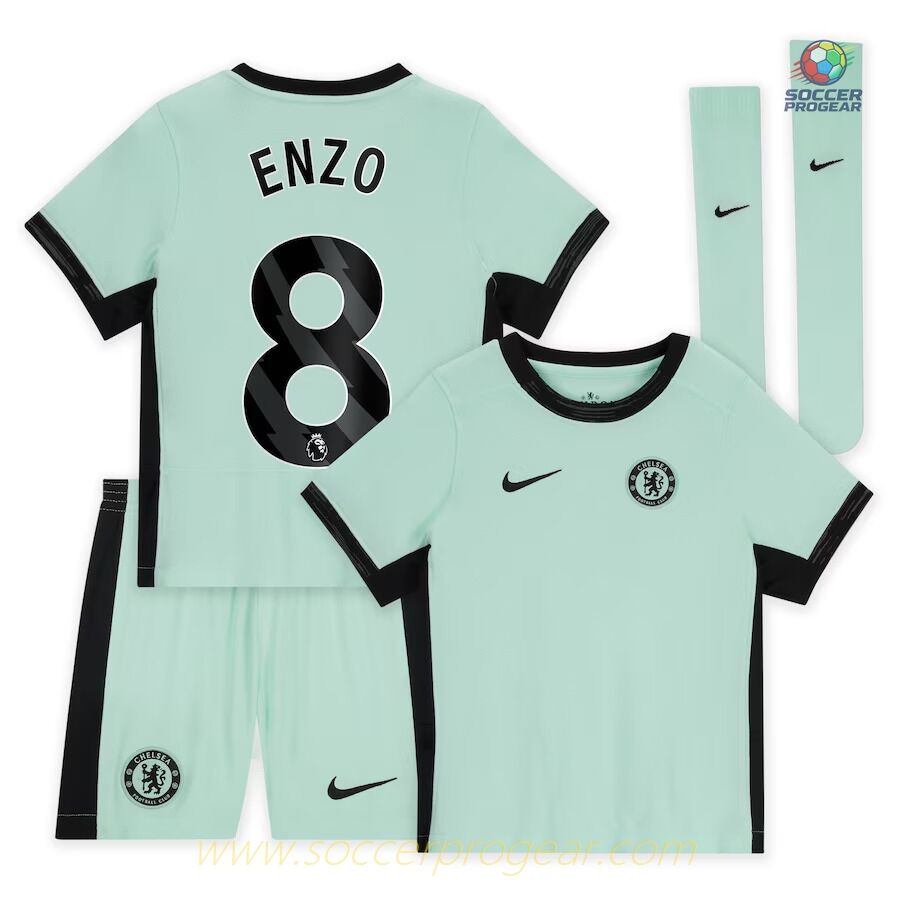 Chelsea Third Children Kit Soccer Shirt 2023 2024 Enzo