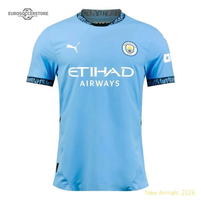 Premier League Team De Bruyne Premium Home Jersey Epl Advanced Textile