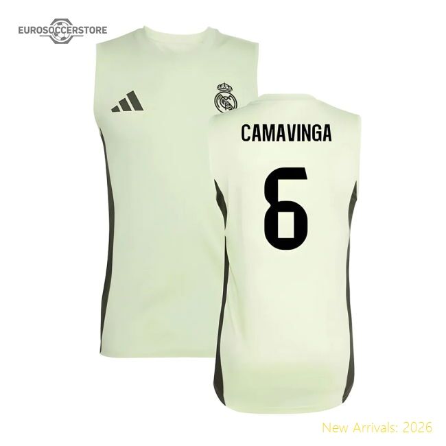 Elite 2025-2026 Real Madrid Sleeveless Training Jersey (almost Lime