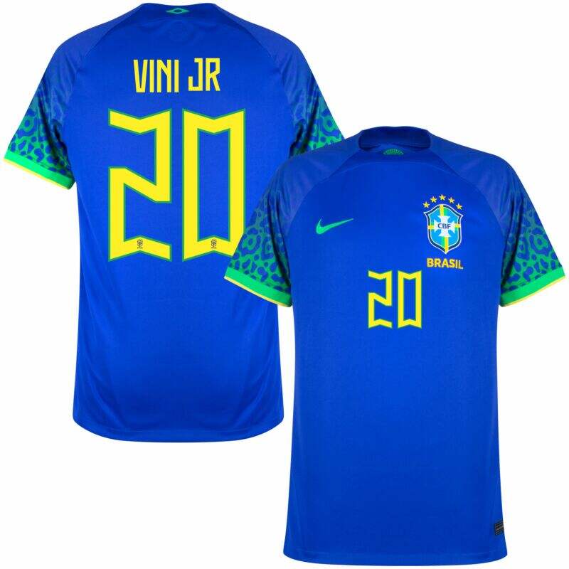 BRAZIL Licensed Product AWAY WORLD CUP JERSEY 2022 VINI JR