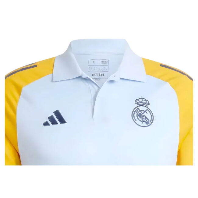 2024-2025 Real Madrid Polo Shirt (Glow Blue)