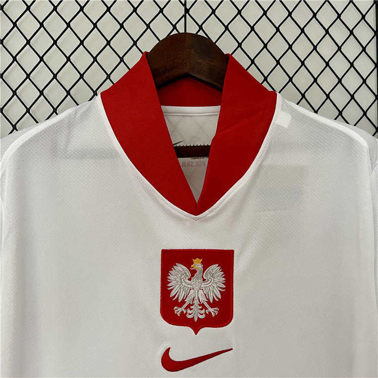 Poland UEFA Euro 2024 Home Soccer Jersey Football Shirt - Official