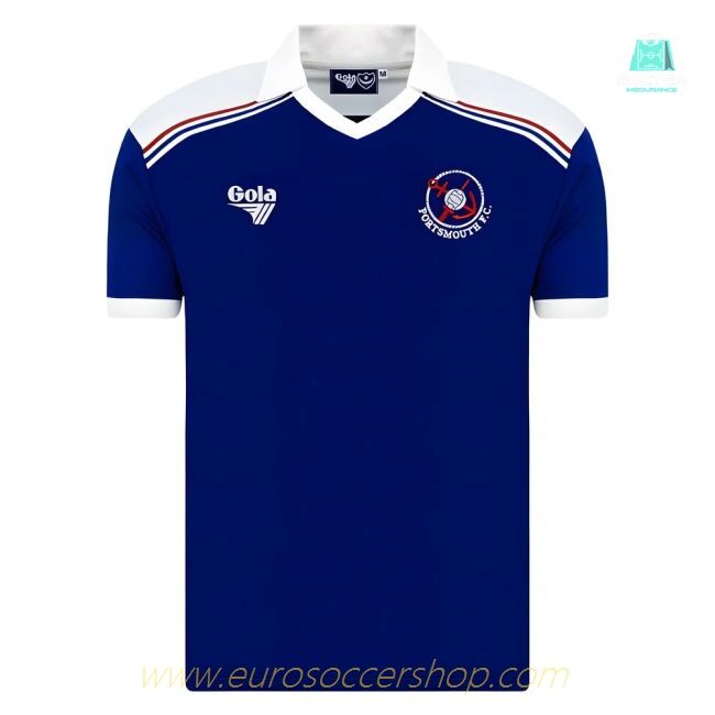 Portsmouth 1980-82 Home Retro Shirt (Gola)